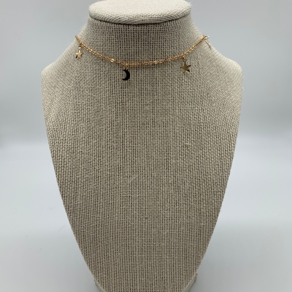 Brandy Melville Jewelry - Gold Moon & Star Brandy Melville Choker